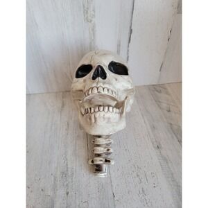 Halloween decapitated head spine hanging prop home decor scary skeleton